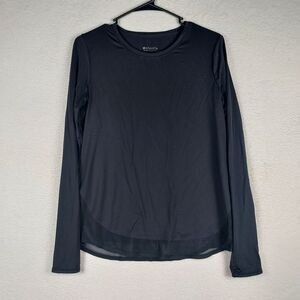 Athleta Women's Black Long-sleeved Shirt Size Small Light Weight